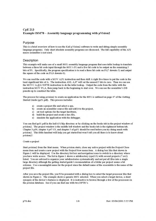picture Programming Pdf 185672 | Asm W Uvision