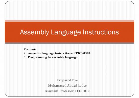 picture_Assembly Language Pdf 186564 | Assembly Language Instructions