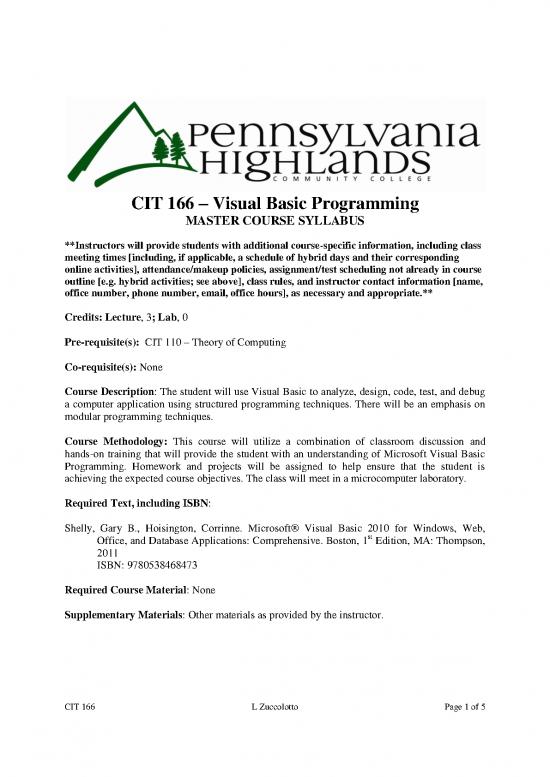 picture Programming Pdf 186196 | Cit 166   Visual Basic Programming