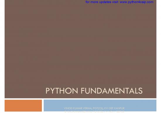 picture Python Fundamentals Pdf 186709 | Features Of Python