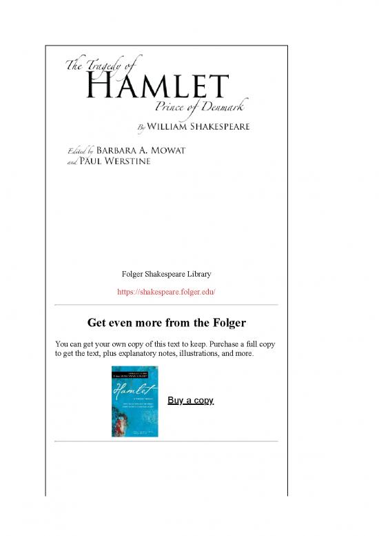 picture_Hamlet Pdf Folgershakespeare