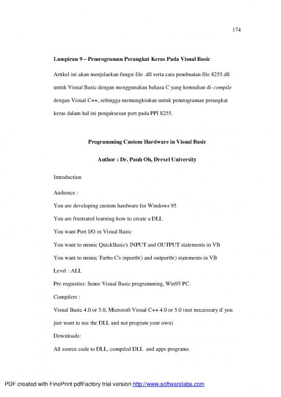 picture Programming Pdf 185578 | Lampiran 9   Pemrograman Perangkat Keras Vb