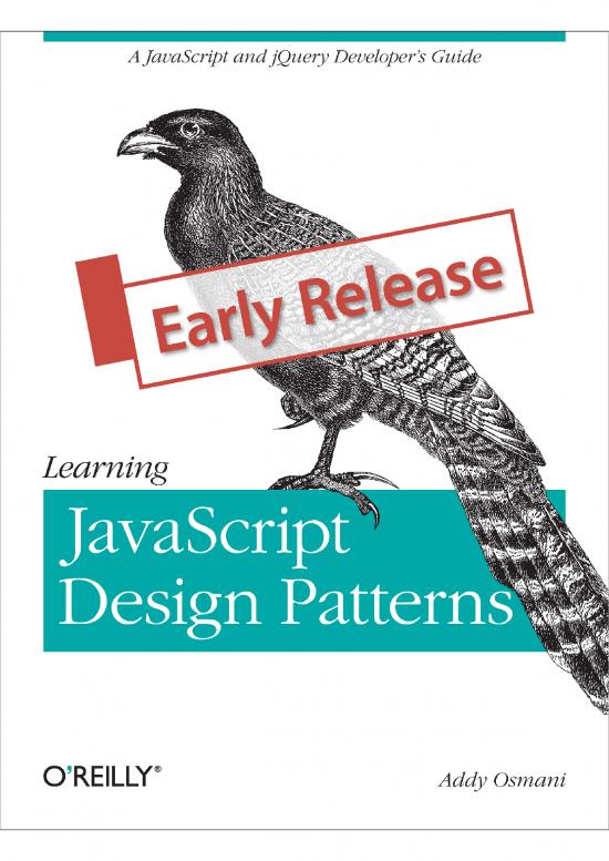 picture_Learning Javascript Design Patterns Pdf 186865 | Learning Javascript Design Patterns (2012)