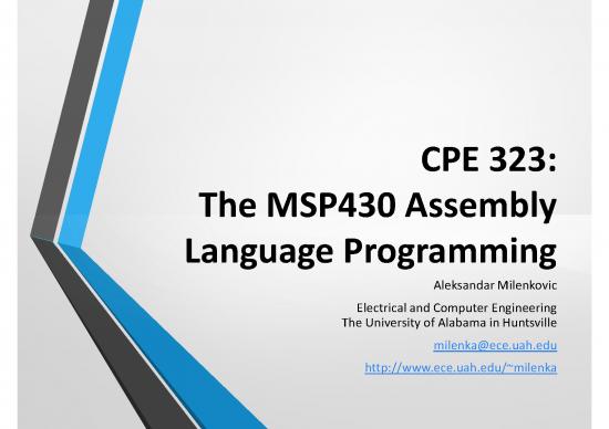 picture Programming Pdf 185468 | Lw03 Cpe323 Msp430 Assembly Slides