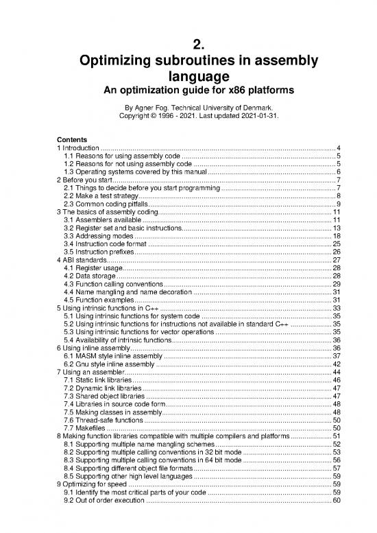 picture Basics Of Programming Pdf 187514 | Optimizing Assembly