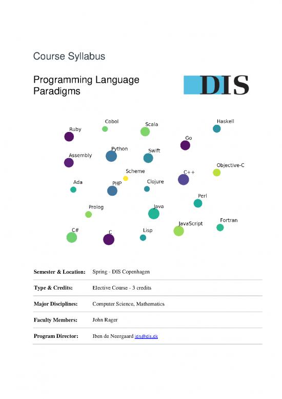 picture Programming Pdf 186410 | Programming Languages Paradigms Draft Syllabus