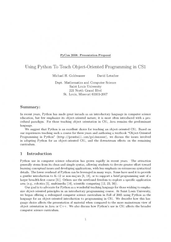 picture_Computer Science Curriculum Pdf 187074 | Pycon2008
