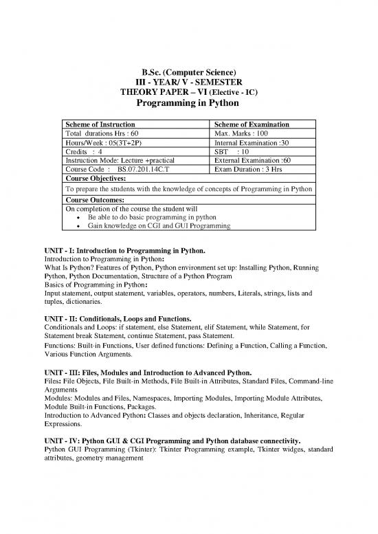 picture Computer Programming Pdf 186559 | Python Notes(sc)