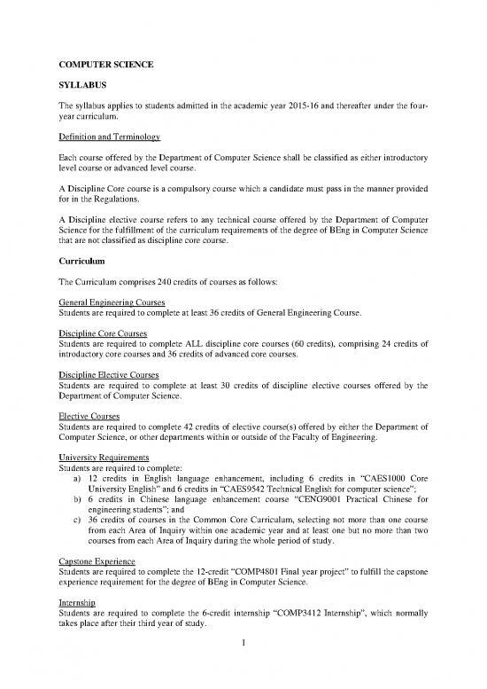 picture Computer Science Curriculum Pdf 187101 | Syllabuses Cs 15 16 4y