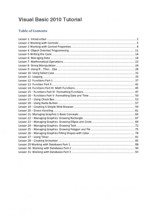 picture_Programming Pdf 185470 | Visual Basic 2010