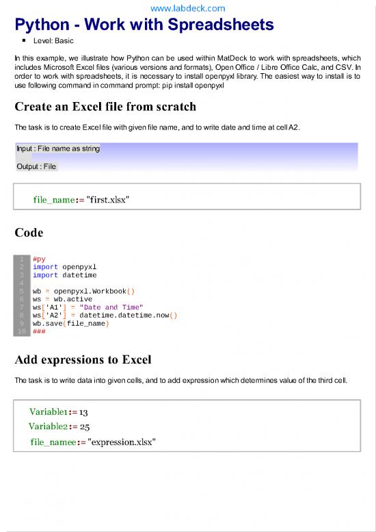 picture Python Pdf 185839 | Work With Excel