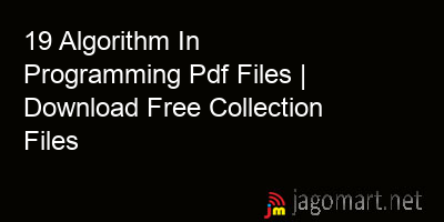 picture 19 Algorithm In Programming Pdf Files | Download Free Collection Files