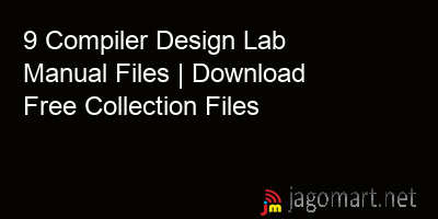 picture 9 Compiler Design Lab Manual Files | Download Free Collection Files