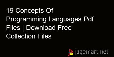picture 19 Concepts Of Programming Languages Pdf Files | Download Free Collection Files