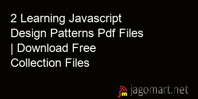 picture 2 Learning Javascript Design Patterns Pdf Files | Download Free Collection Files