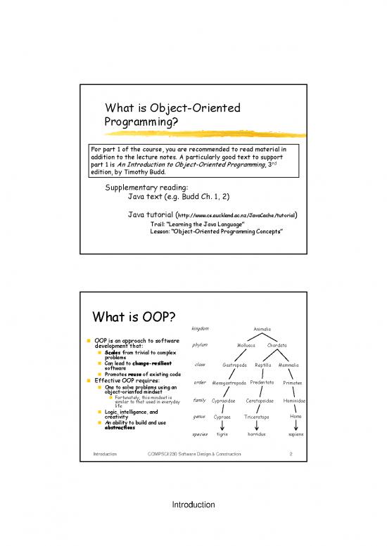 picture Object Oriented Programming In Java Lecture Notes Pdf 188043 | 01 Introduction