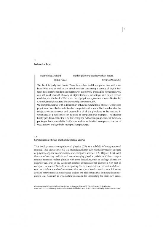 picture Computational Physics With Python Pdf 188635 | 3527413154 C01