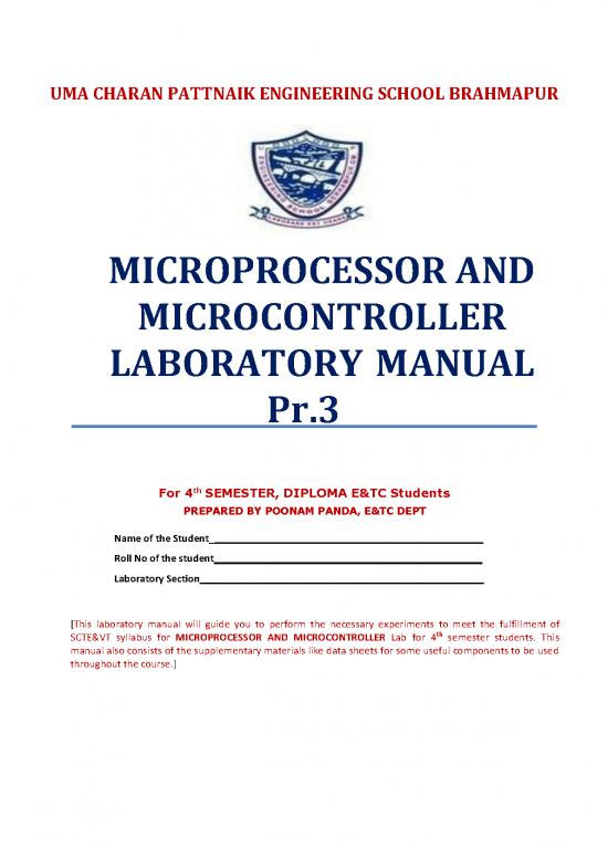 picture_Microprocessor Lab Manual 189932 | 86658 Mpmc Lab Manual By Poonam Panda