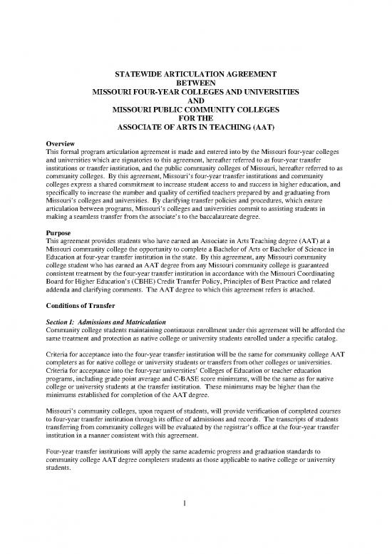 picture_Agreement Sample 189106 | Aat Articulation Agreement