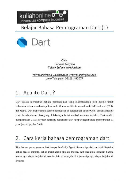 picture_Java Oop Pdf 189753 | Belajar Bahasa Pemrograman Dart