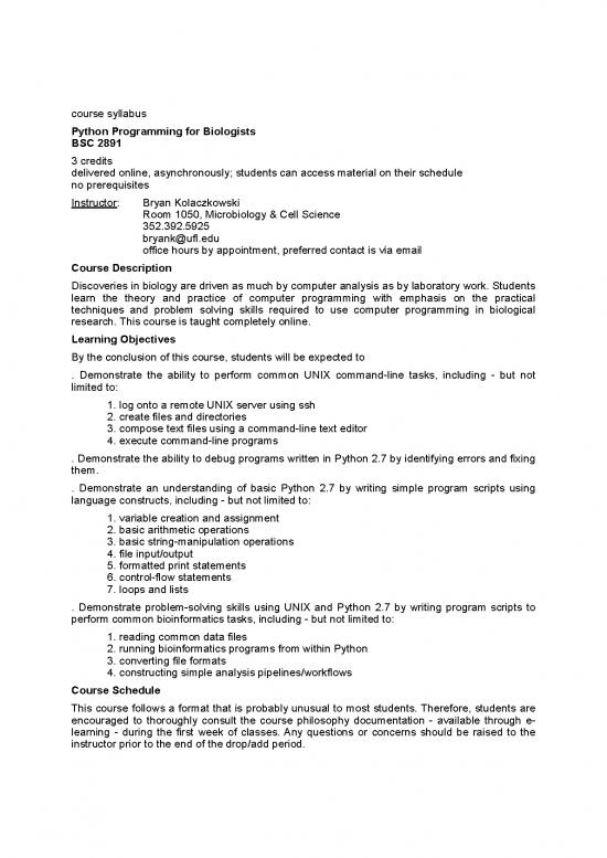 picture The Practice Of Programming Pdf 188798 | Bsc2891 Sample Syllabus