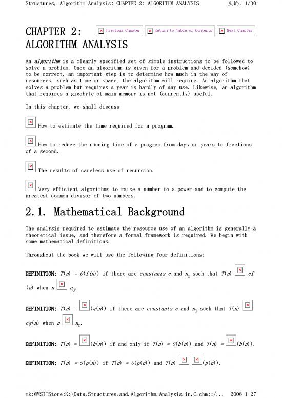 picture_Chapter 2   Algorithm Analysis