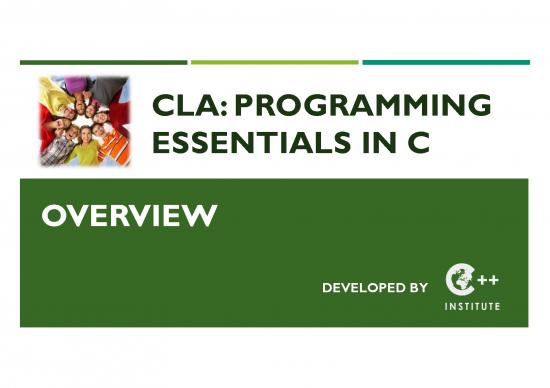 picture Computer Programming For Beginners Pdf 188612 | Cla Programming Essentials In C Overview