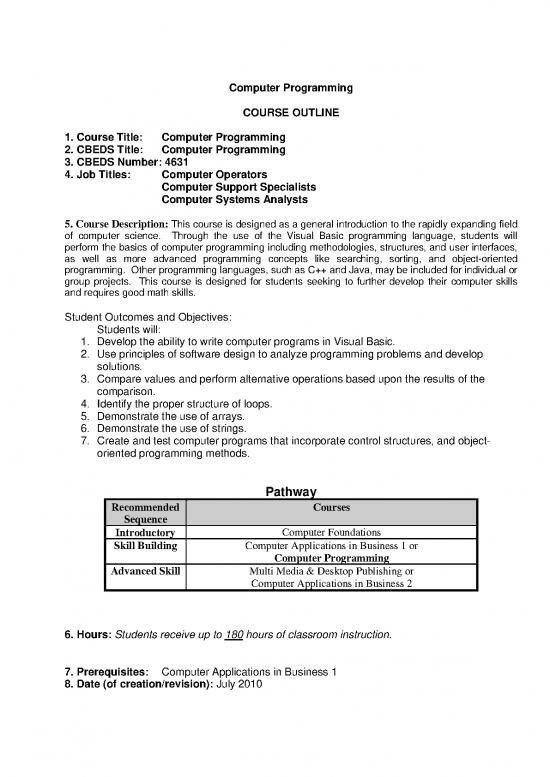 picture Visual Basic Projects For Students Pdf 188460 | Computer Programming