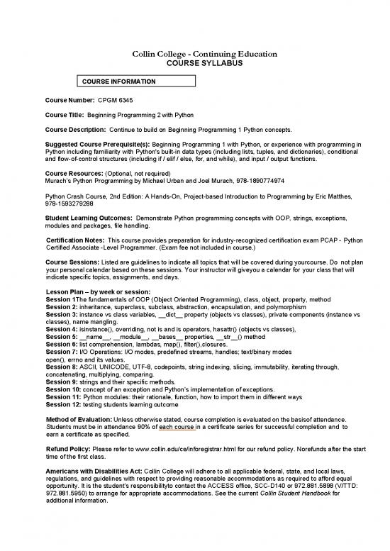 picture Python Programming Notes Pdf 188040 | Cpgm 6345 Beginning Programming Ii