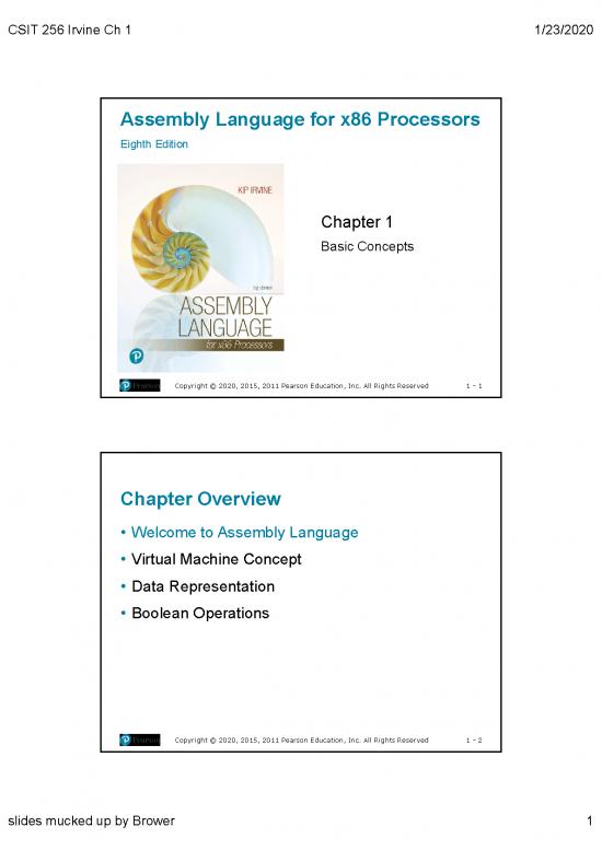 picture Assembly Language For X86 Processors Pdf 189778 | Csit 256 Irvine Chapt 01 8e 2 Per Page