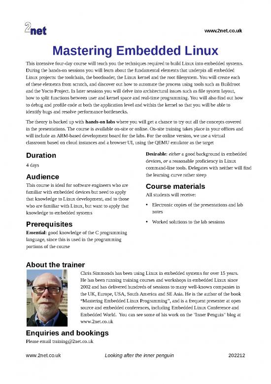 picture Mastering Embedded Linux Programming Pdf 190023 | Embedded Linux Datasheet