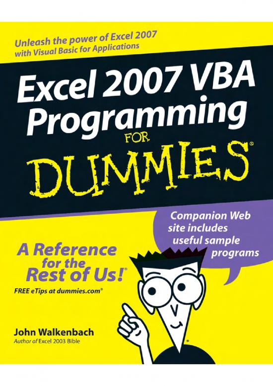 picture_Programming For Dummies Pdf 188742 | Excel2007vbaprogrammingfdsamplechapter2