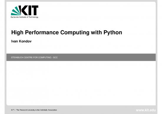 picture Python Projects Pdf 189345 | Hpc With Python