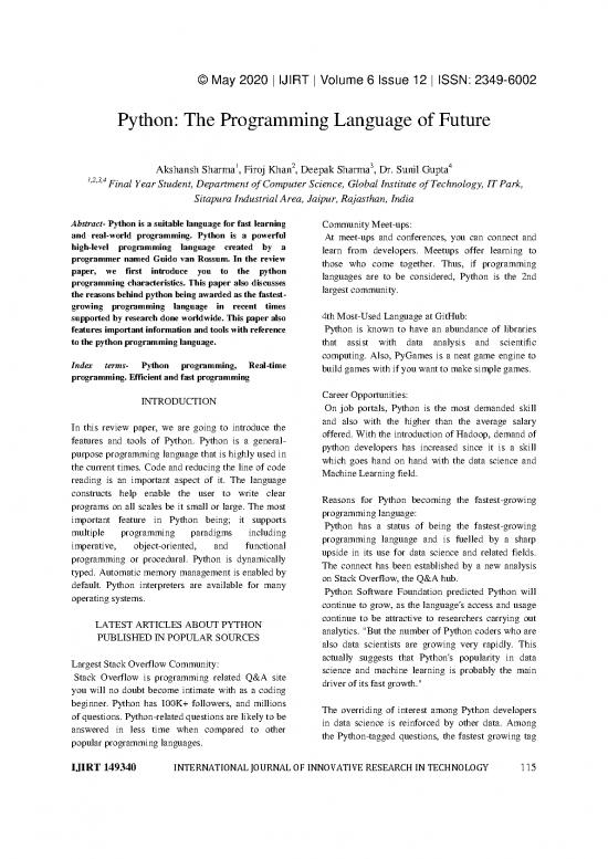 picture Real World Python Pdf 189333 | Ijirt149340 Paper