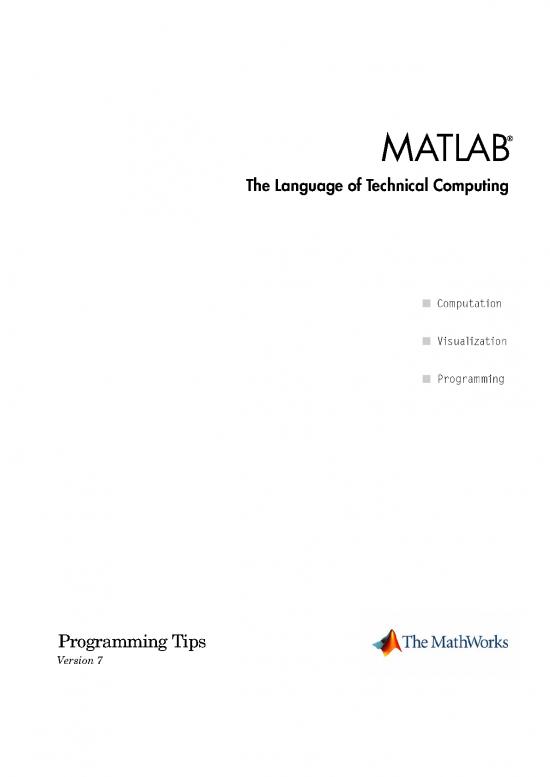 picture1_Matlab Programming Pdf 188776 | Programming Tips