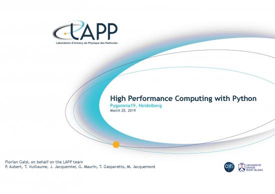 picture High Performance Python Pdf 189342 | Pygamma19 Hpc