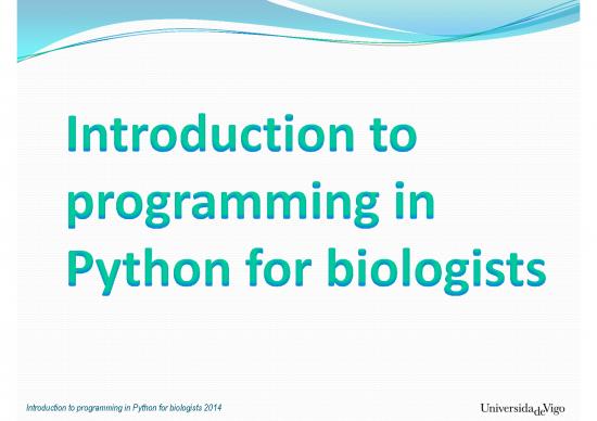picture_Python For Biologists Pdf 188745 | Pythoncourse