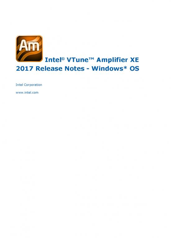 picture_Release Notes Vtune Amplifier Windows 2017u4