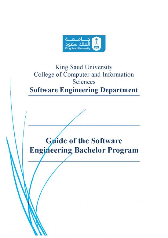 picture Software Engineering Course Pdf 190099 | Swe Bsc English Booklet 2021
