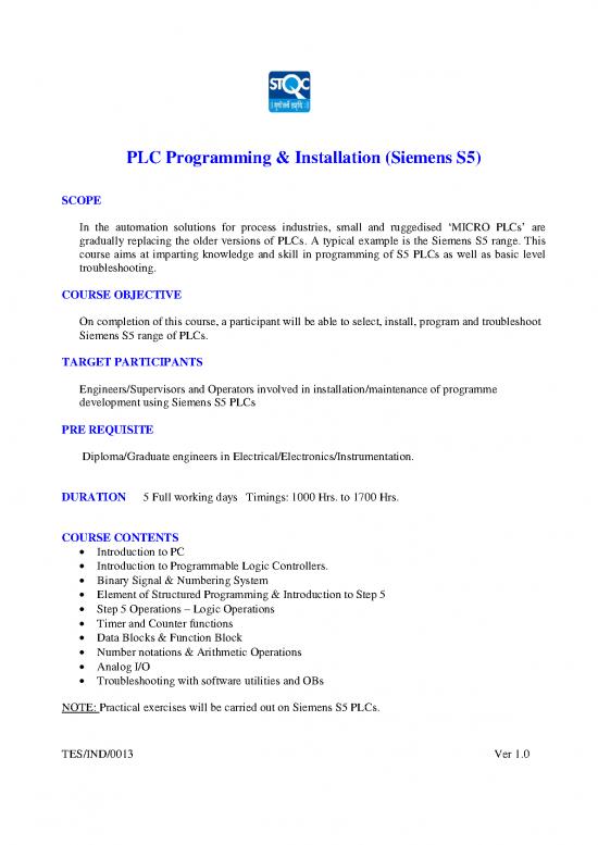 picture Siemens Plc Programming Pdf 189886 | Tes Ind 0013
