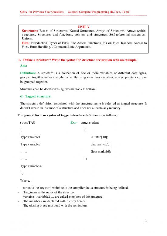 picture_Basics Of Programming Pdf 188112 | Unit V(q&a) Cp