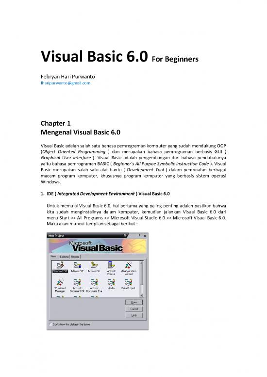 picture_Visual Programming Pdf 189222 | Visual Basic 60 Chapter 1