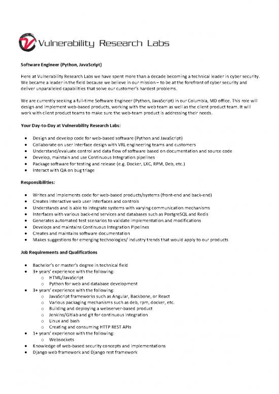 picture Python For Cyber Security Pdf 191770 | 2022 Software Engineer (python Javascript)