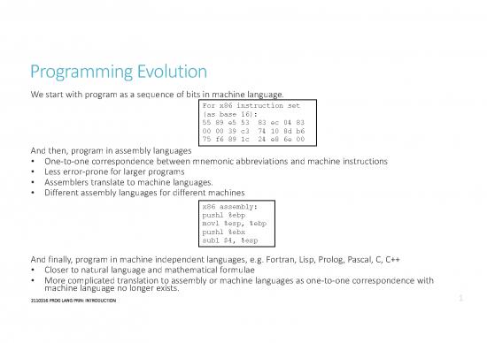 picture Evolution Of Programming Languages Pdf 190774 | A1 Introduction