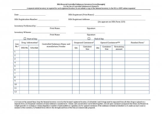 picture Printable Inventory Form 192549 | Appendix B7