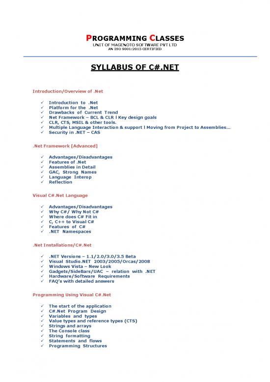 picture_Certified Pdf 191498 | Csharp Syllabus