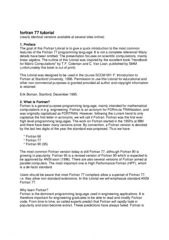 picture_Fortran Programming Examples Pdf 191071 | Fortran 77 Tutorial