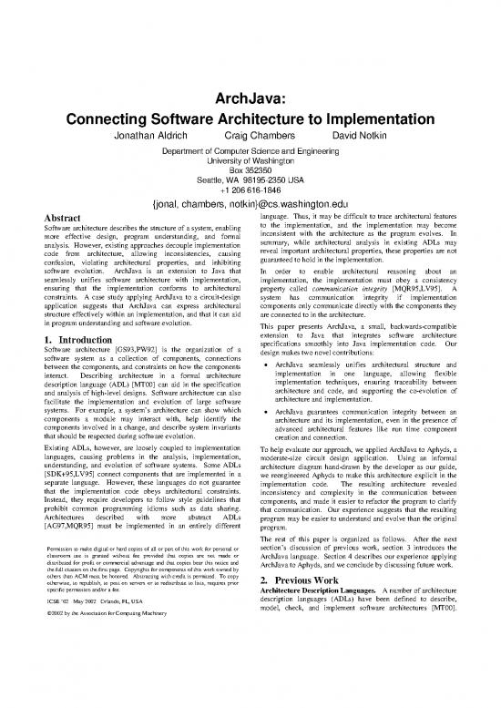 picture Architectural Design In Software Engineering Pdf 190793 | Icse02
