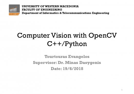 picture Programming Computer Vision With Python Pdf 192071 | Introduction To Computervision Usingopencv Tortouras Dasygenis