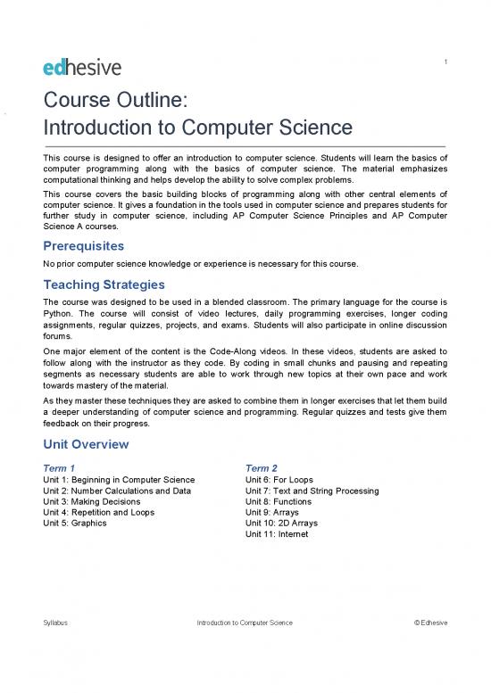 picture Computer Science Thesis Pdf 192355 | Introtocs Syllabus